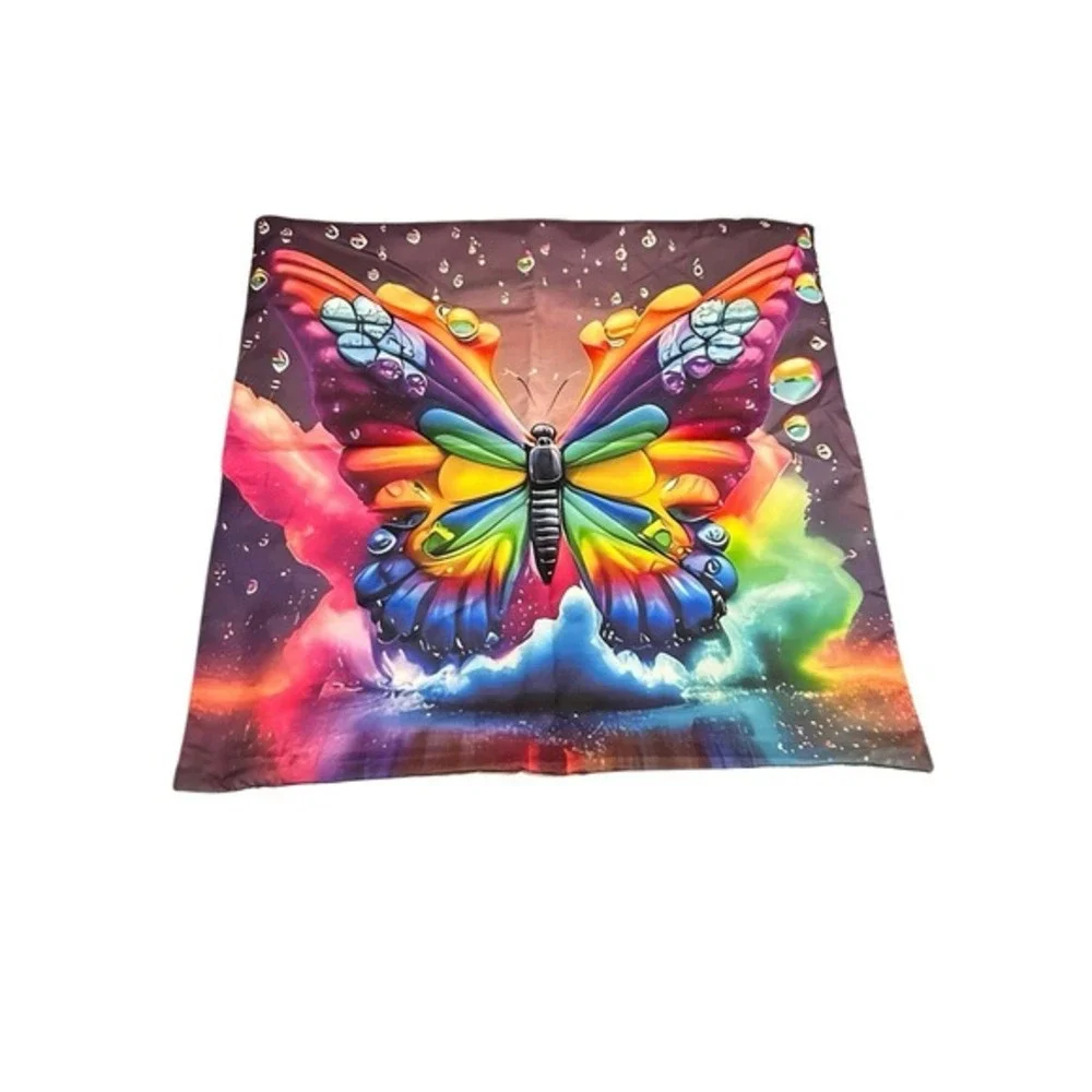 NEW 1‎ throw pillow cover 18X18 inches CASE / COVER ONLY butterfly